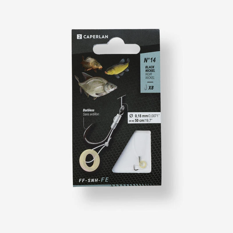 Bas De Ligne Avec Bague à Esche Pour La Pêche Au Feeder FF - SNH - FE 1 Bas De Ligne Avec Bague à Esche Pour La Pêche Au Feeder FF - SNH - FE