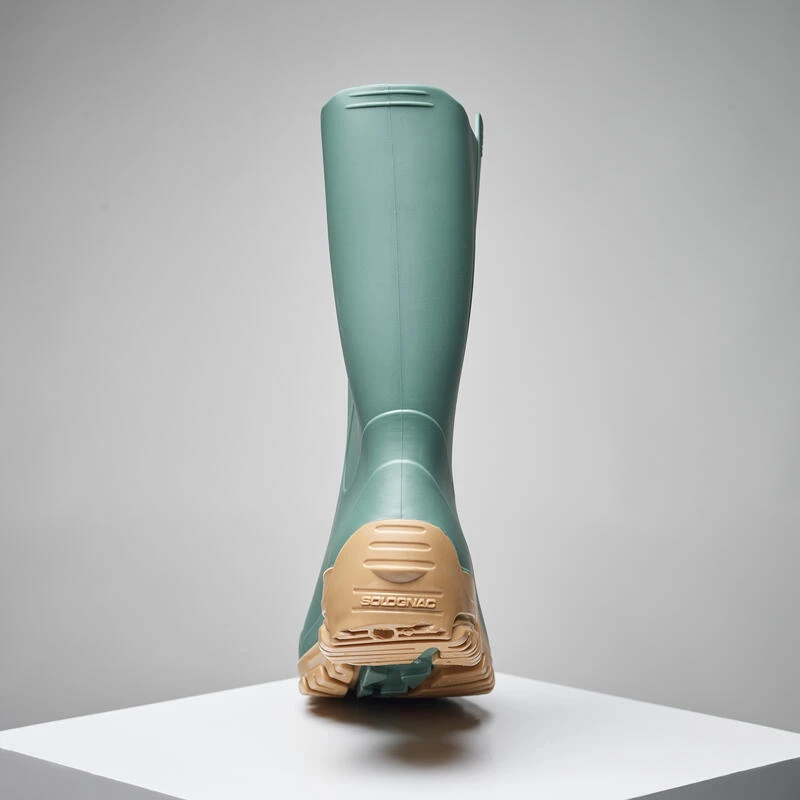 BOTTILLONS VERTS LEGER PVC 100 FEMME 4 BOTTILLONS VERTS LEGER PVC 100 FEMME – Image 4