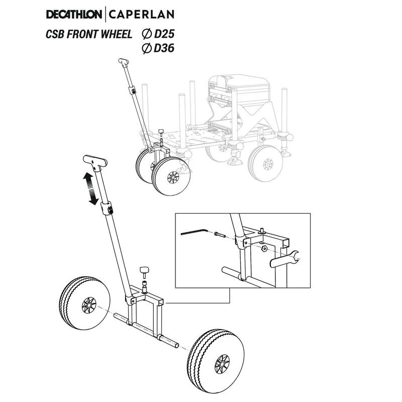 CHARIOT DE TRACTION AVANT POUR STATION DE PECHE CSB D25 ET D36 6 CHARIOT DE TRACTION AVANT POUR STATION DE PECHE CSB D25 ET D36 – Image 6