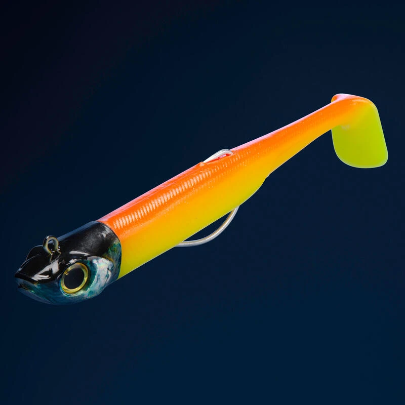 COMBO Leurres Souples Shad Texan ANCHO 120 50g Rose Fluo/ Orange Pêche En Mer 2 COMBO Leurres Souples Shad Texan ANCHO 120 50g Rose Fluo/ Orange Pêche En Mer – Image 2