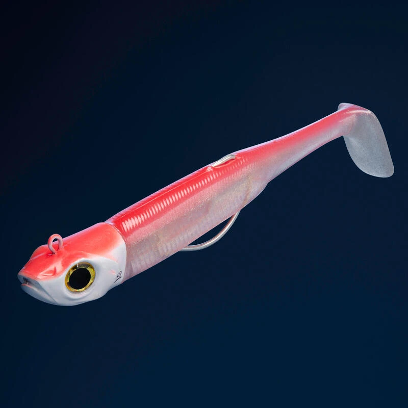 COMBO Leurres Souples Shad Texan ANCHO 120 50g Rose Fluo/ Orange Pêche En Mer 3 COMBO Leurres Souples Shad Texan ANCHO 120 50g Rose Fluo/ Orange Pêche En Mer – Image 3