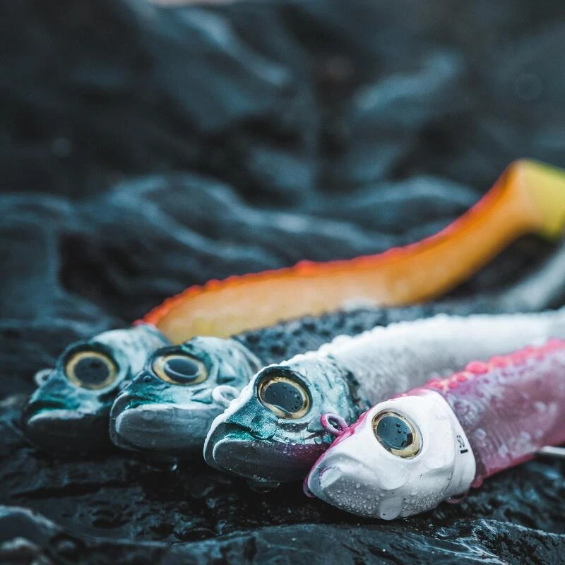 COMBO Leurres Souples Shad Texan ANCHO 120 50g Rose Fluo/ Orange Pêche En Mer 6 COMBO Leurres Souples Shad Texan ANCHO 120 50g Rose Fluo/ Orange Pêche En Mer – Image 6