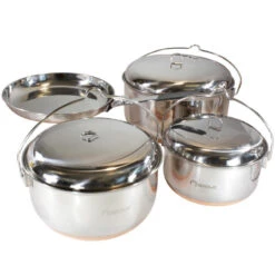 EAGLE Products Ensemble De Poêles En Acier Inoxydable - 4 Pièces - LAVVU -Magasin De Matériel De Pêche eagle products ensemble de poeles en acier inoxydable 4 pieces lavvu 2