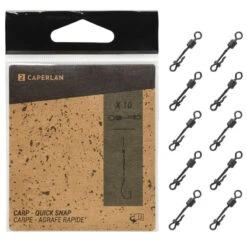 Émerillon Quick Swivel Snap X10 Pêche De La Carpe -Magasin De Matériel De Pêche emerillon quick swivel snap x10 peche de la carpe 3