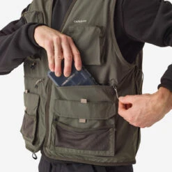 GILET De Pêche 500 Kaki 12 GILET De Pêche 500 Kaki -Magasin De Matériel De Pêche gilet de peche 500 kaki 2