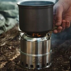 Highlander Cabar Bushcraft Réchaud à Gaz Bois -Magasin De Matériel De Pêche highlander cabar bushcraft rechaud a gaz bois 3