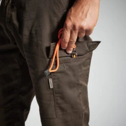 PANTALON CARGO RESISTANT STEPPE 300 MARRON -Magasin De Matériel De Pêche pantalon cargo resistant steppe 300 marron 4