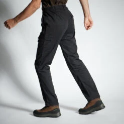 PANTALON CARGO RESISTANT STEPPE 300 NOIR 11 PANTALON CARGO RESISTANT STEPPE 300 NOIR -Magasin De Matériel De Pêche pantalon cargo resistant steppe 300 noir 2