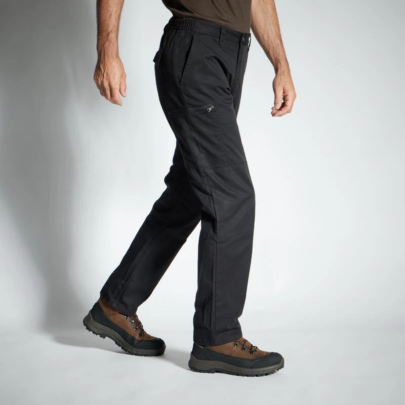 PANTALON CARGO RESISTANT STEPPE 300 NOIR 4 PANTALON CARGO RESISTANT STEPPE 300 NOIR – Image 4