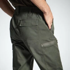 PANTALON CARGO RESISTANT STEPPE 300 VERT -Magasin De Matériel De Pêche pantalon cargo resistant steppe 300 vert 4