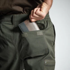 PANTALON CARGO RESISTANT STEPPE 300 VERT -Magasin De Matériel De Pêche pantalon cargo resistant steppe 300 vert 6