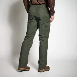 PANTALON CHASSE CHAUD VERT 100 -Magasin De Matériel De Pêche pantalon chasse chaud vert 100 2