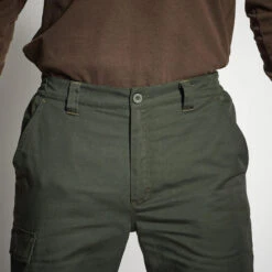 PANTALON CHASSE CHAUD VERT 100 -Magasin De Matériel De Pêche pantalon chasse chaud vert 100 5