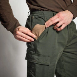 PANTALON CHASSE CHAUD VERT 100 -Magasin De Matériel De Pêche pantalon chasse chaud vert 100 7