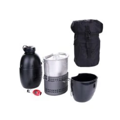 Système De Cuisson Dragon Avec Bouteille D'eau Multi-combustible - Noir