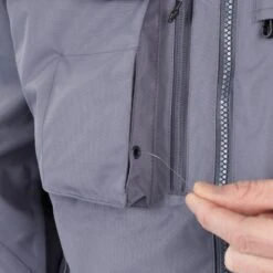 Veste De Pêche Imperméable 500 Grise -Magasin De Matériel De Pêche veste de peche impermeable 500 grise 3