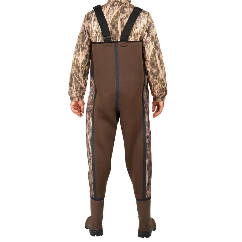 Waders Chasse Chaud 500 Néoprène Camouflage Marais 4 Waders Chasse Chaud 500 Néoprène Camouflage Marais – Image 4